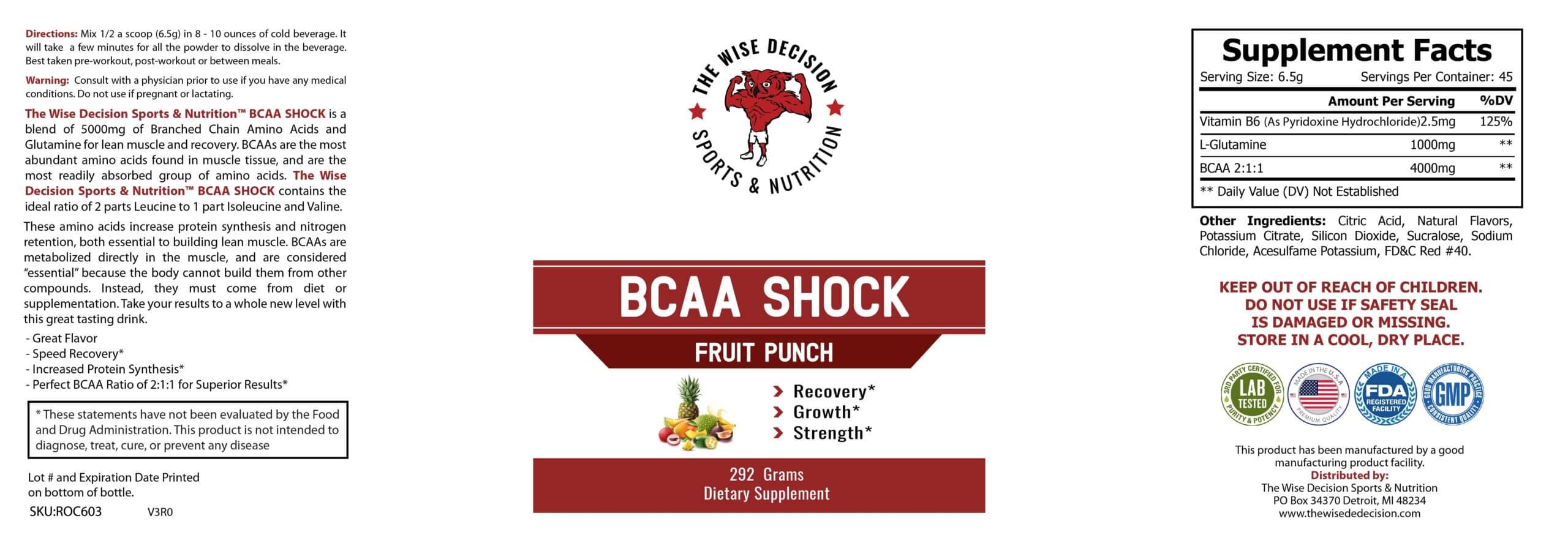 BCAA Shock – The Wise Decision